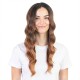 Women's Lace Headpiece | Gradient Brown Long Curly Hair | Large Wave Design