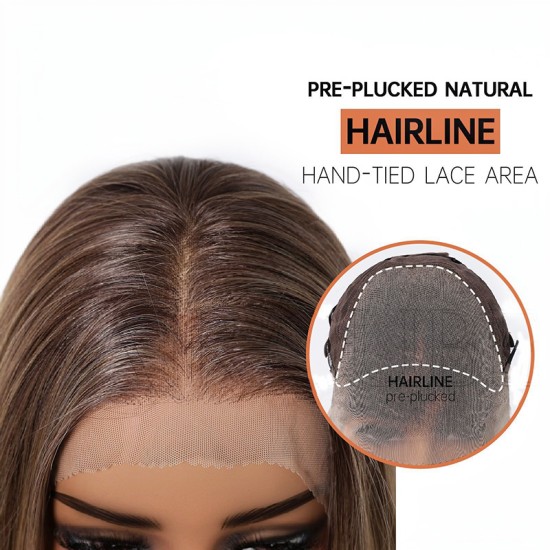 Lace Wig | Long Straight Hair | Middle Part | 13x6 Large Lace Customization