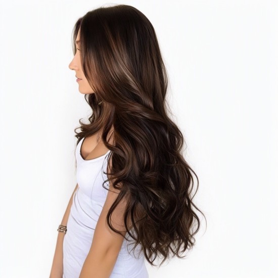 Black Big Wave Curly Hair | Front Lace Wig | Fashion Party Style