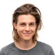 Men's Brown Synthetic Layered Mid-Length Wig Topper for Daily Wear - Natural Short Style