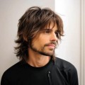 Long Brown Men's Shag Wig - Layered Wavy Hair for Men | Modern Wolf Cut Style
