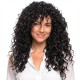 French Long Curly Hair | Spring Curl Bangs Wig Cap