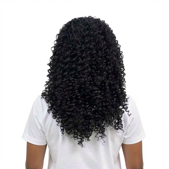 French Long Curly Hair | Spring Curl Bangs Wig Cap