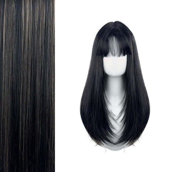 Women's Highlight High Temperature Silk Straight and Wavy Wig Cap