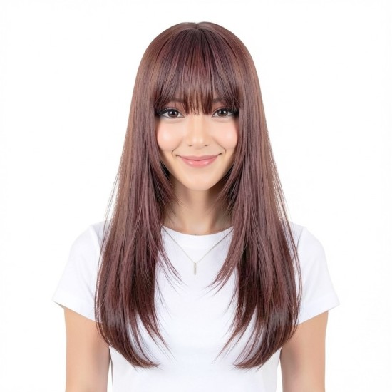 Women's Highlight High Temperature Silk Straight and Wavy Wig Cap