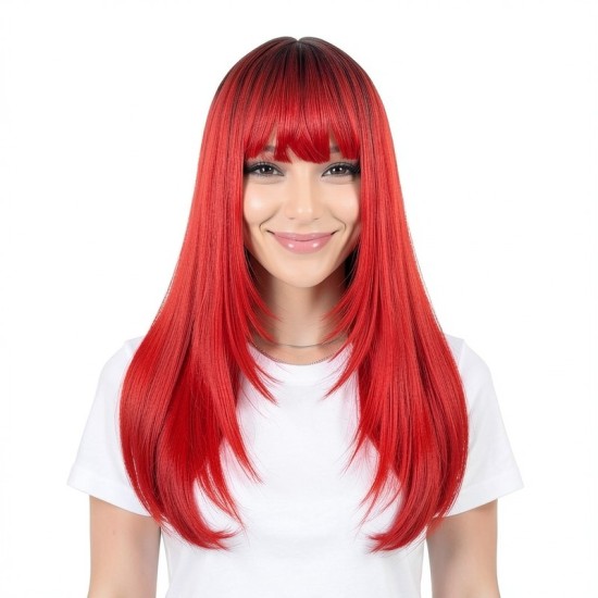 Women's Highlight High Temperature Silk Straight and Wavy Wig Cap