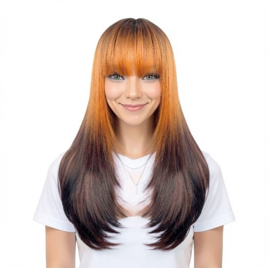 Women's Highlight High Temperature Silk Straight and Wavy Wig Cap