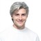 Men's Wigs | Stylish Voluminous Short Hair | Grey Synthetic Cap