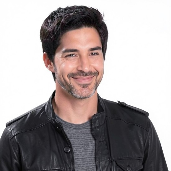 Men's Wigs | Stylish Voluminous Short Hair | Grey Synthetic Cap