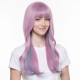 Pink Long Curly Hair with Airy Bangs - Anime Cosplay Wig (Full Wig)