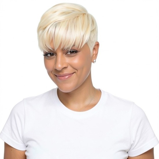 Men's Short Hair Wig | Black Side-Parted Short Hair | For Sports and Performance