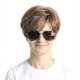 Men's Short Hair Wig | Black Side-Parted Short Hair | For Sports and Performance