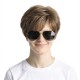 Men's Short Hair Wig | Black Side-Parted Short Hair | For Sports and Performance