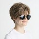 Men's Short Hair Wig | Black Side-Parted Short Hair | For Sports and Performance