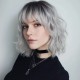 New Hot Sales Synthetic Full Wig with Bangs and Loose Wavy Short Curled Hair for Fashionable Women