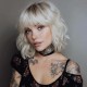 New Hot Sales Synthetic Full Wig with Bangs and Loose Wavy Short Curled Hair for Fashionable Women