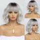 New Hot Sales Synthetic Full Wig with Bangs and Loose Wavy Short Curled Hair for Fashionable Women