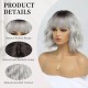 New Hot Sales Synthetic Full Wig with Bangs and Loose Wavy Short Curled Hair for Fashionable Women