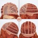 Women's Vintage Curly Lace Front Wig with Heat-Resistant Fiber and Breathable Net Cap for Everyday Wear