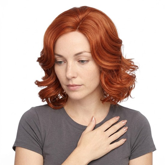 Vintage Short Curly Wig | High-Temperature Silk Realistic Feel | Women's Full Wig