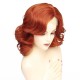 Women's Vintage Curly Lace Front Wig with Heat-Resistant Fiber and Breathable Net Cap for Everyday Wear