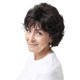 Silver-White Mixed Color Synthetic Wig for Mature Women | Voluminous Romantic Curly Wig Cap