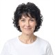 Silver-White Mixed Color Synthetic Wig for Mature Women | Voluminous Romantic Curly Wig Cap