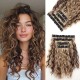 12-inch Synthetic Wefted Wig Piece with Wavy Curl - Lightweight, Breathable, and High-Temperature Resistant