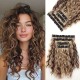 12-inch Synthetic Wefted Wig Piece with Wavy Curl - Lightweight, Breathable, and High-Temperature Resistant