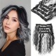 12-inch Synthetic Wefted Wig Piece with Wavy Curl - Lightweight, Breathable, and High-Temperature Resistant