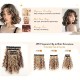 12-inch Synthetic Wefted Wig Piece with Wavy Curl - Lightweight, Breathable, and High-Temperature Resistant
