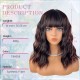 New High-Temperature Fiber Short Wavy Wig | Natural and Realistic for Daily Wear