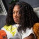 Women's Small Curl Wig | Long Wavy Synthetic Hair | Semi-Handmade Wig Cap