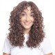 Women's Natural Wavy Perm Short Curly Wig Cap
