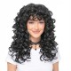 Women's Natural Wavy Perm Short Curly Wig Cap