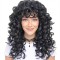 Women's Natural Wavy Perm Short Curly Wig Cap