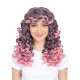 Women's Natural Wavy Perm Short Curly Wig Cap