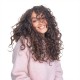 Women's Natural Wavy Perm Short Curly Wig Cap