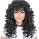 Women's Natural Wavy Perm Short Curly Wig Cap
