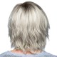 Women's Short Gradient Fashion Synthetic Wig, Voluminous Curly Hairpiece for Fair Skin
