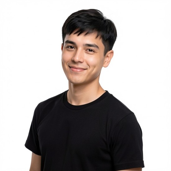 Men's Invisible Hair System - Short Straight Synthetic Fiber for Baldness Correction and Top Coverage