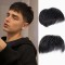 Men's Invisible Short Straight Synthetic Topper Wig