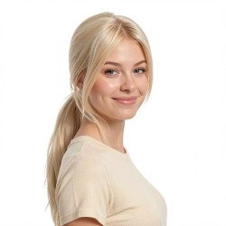 Platinum Top Full-Hand-Knitted Human Hair Sliding Bangs Replacement Piece – Lightweight Breathable Add Volume