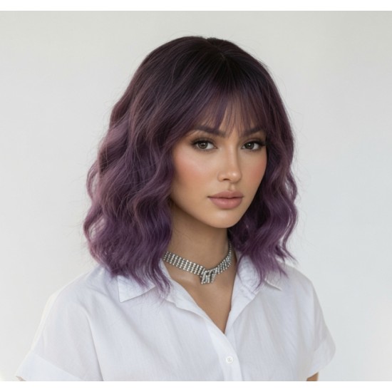 Halloween Best Seller | Age-Reducing Water Wave Bob Wig | Full Head Wig Cap
