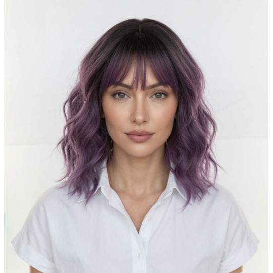Halloween Best Seller | Age-Reducing Water Wave Bob Wig | Full Head Wig Cap