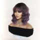 Halloween Women's Hand-Knitted Water Wave Bob Wig Cap for Natural Realistic Look