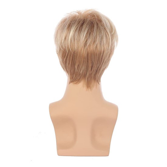 Men's Fashion Synthetic Short Full-Body Wig - Voluminous Mechanically Textured Hairpiece