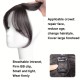 Barely Visible Frontal Hairpiece for Women - Natural French Air-Top Hairline Solution to Cover Gray Hair with Realistic Human Hair Filaments