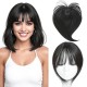 Barely Visible Frontal Hairpiece for Women - Natural French Air-Top Hairline Solution to Cover Gray Hair with Realistic Human Hair Filaments
