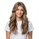 Long Hair Full Headpiece | Curtain Bangs Wavy Dynamic Style | Realistic Natural Lazy Look Wig
